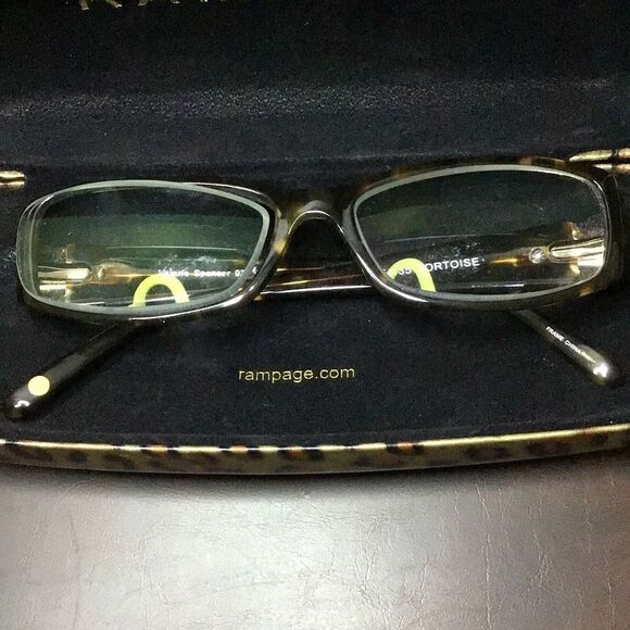 Glasses Tortoise shell, eyeglass Prescription frame and cheetah print Rampage ca - Picture 2 of 6